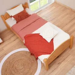 Idimex Lit en pin FLIMS, 90 x 200 cm, lasuré couleur hêtre
