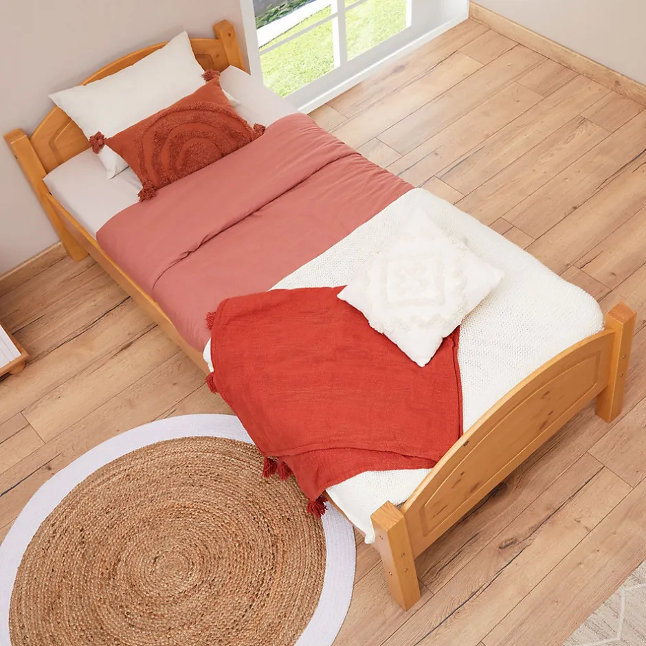 Idimex Lit en pin FLIMS, 90 x 200 cm, lasuré couleur hêtre