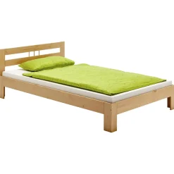 Idimex Lit en pin THEO, 90 x 200 cm, lasuré couleur hêtre