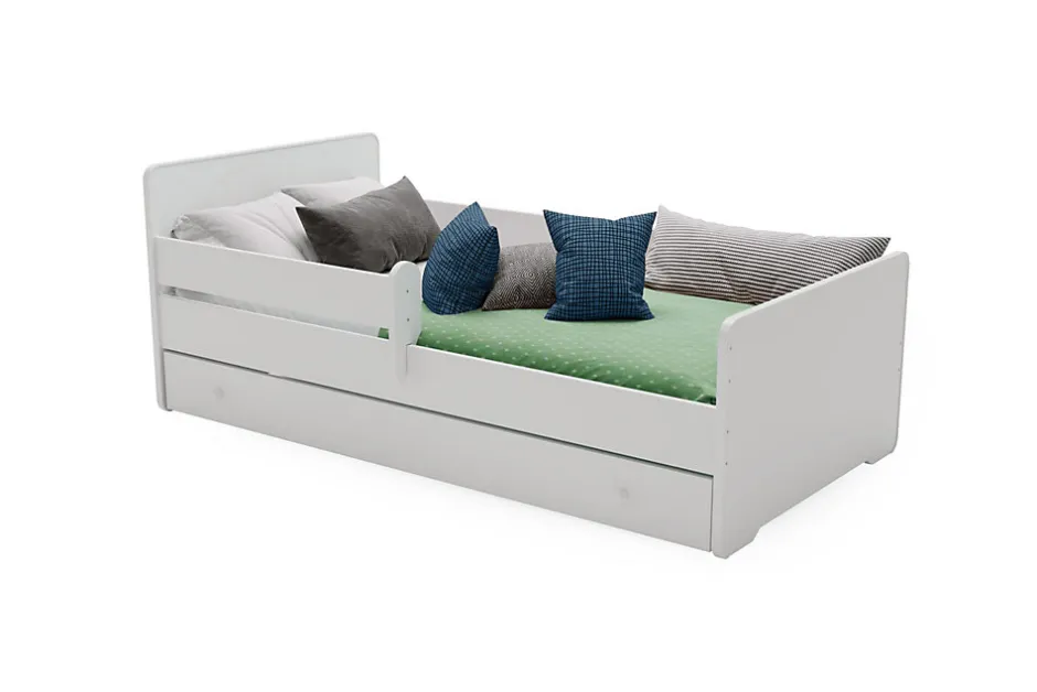 Htmeubles Lit enfant Aksel avec tiroir - sommier et matelas inclus - 140 cm x 70 cm