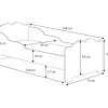 Kobi Lit enfant ANNA avec matelas 140x70 Corne de licorne Online