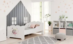 Enfant Kobi Lit enfant ANNA avec matelas 140x70 Princesse endormie