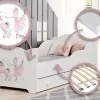 Kobi Lit enfant ANNA avec tiroir 160x80 Fille avec licorne Best