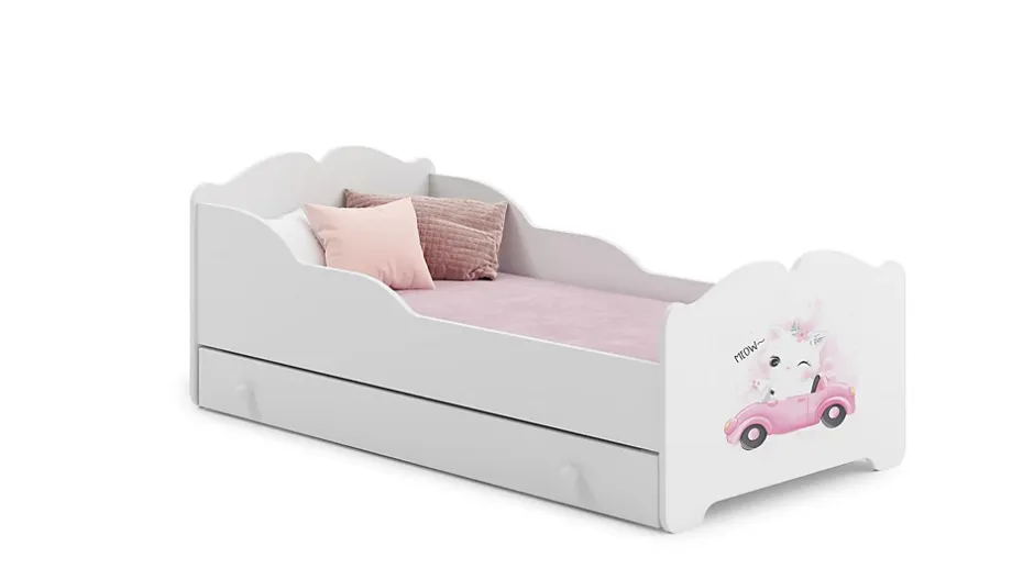 Kobi Lit enfant ANNA avec tiroir 140x70 Cat Hot