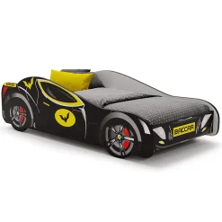 Enfant Kobi Lit enfant Batcar noir 140x70 avec matelas