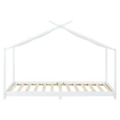 Enfant [En.Casa] Lit enfant Brome bois de pin 90 x 200 cm blanc en.casa