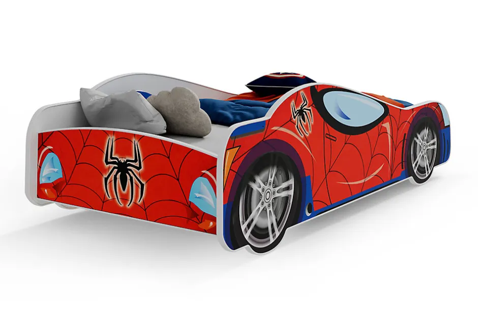 Enfant Kobi Lit enfant Car Spider 140x70 avec matelas