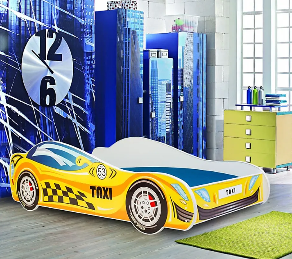 Kobi Lit enfant Car Taxi 160x80 avec matelas New