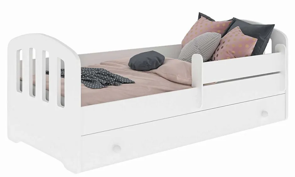Kobi Lit enfant Felix 160x80 avec tiroir blanc Clearance