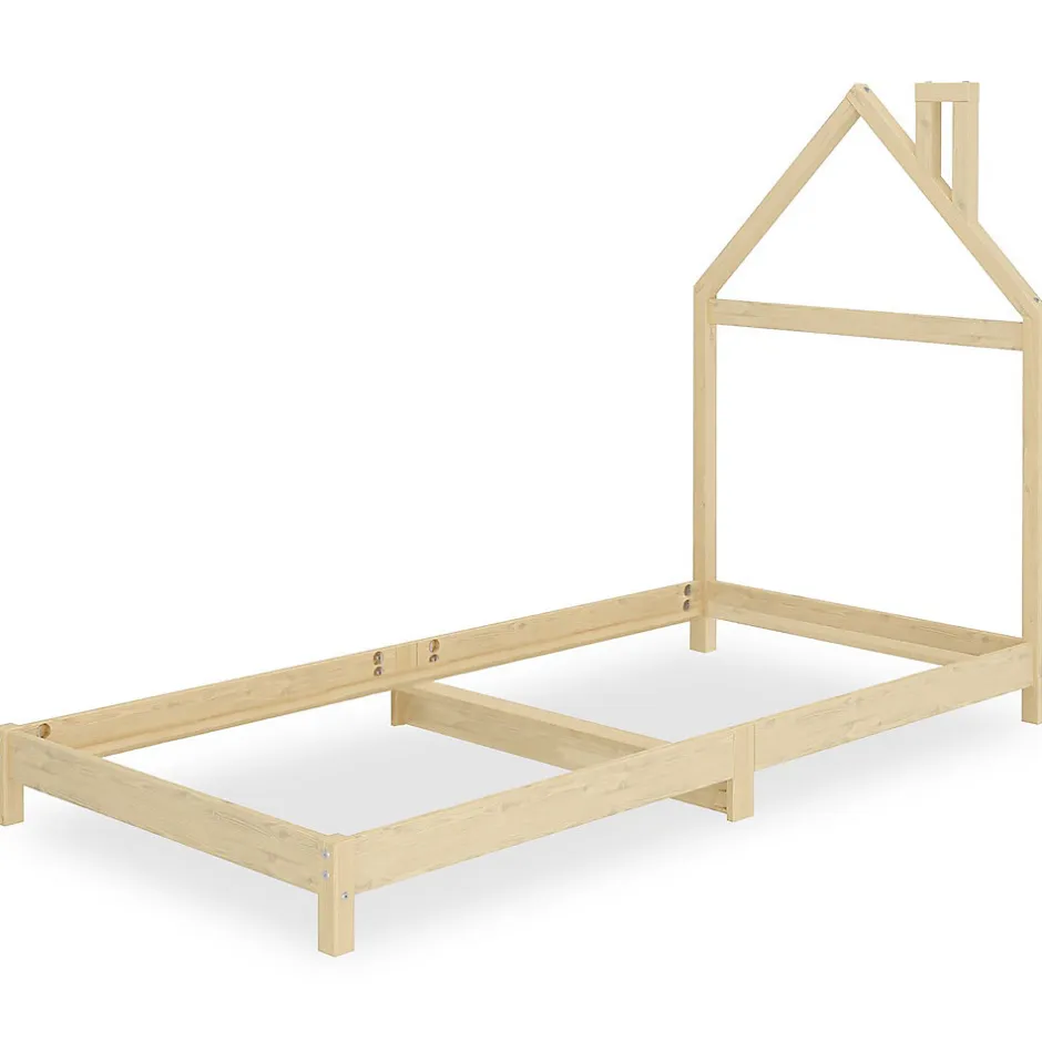 Enfant Idimex Lit enfant LIZ 90 x 190 cm en pin massif - Coloris naturel