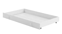 Htmeubles Lit enfant LOU avec tiroir balustrade et matelas inclus - Fée rose - 160 cm x 80 cm