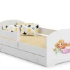 Kobi Lit enfant LUK avec tiroir et barreau 160x80 Little Mermaid