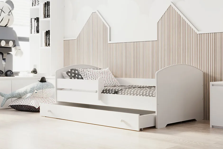 Kobi Lit enfant LUK avec tiroir et barreau 140x70