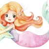 Kobi Lit enfant LUK avec tiroir et barreau 140x70 Mermaid