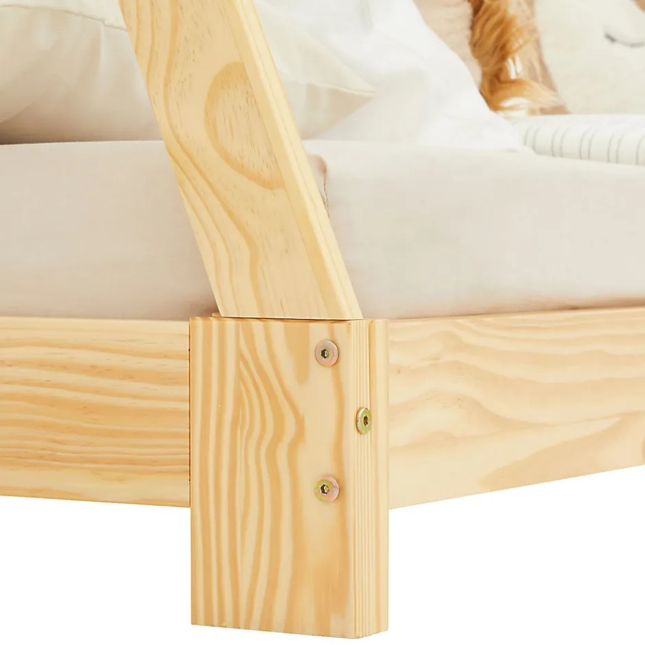 Enfant Idimex Lit enfant tipi ELIN, 90 x 190 cm en pin massif vernis naturel