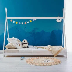 Enfant Idimex Lit enfant tipi ELIN, 90 x 190 cm en pin massif lasuré blanc