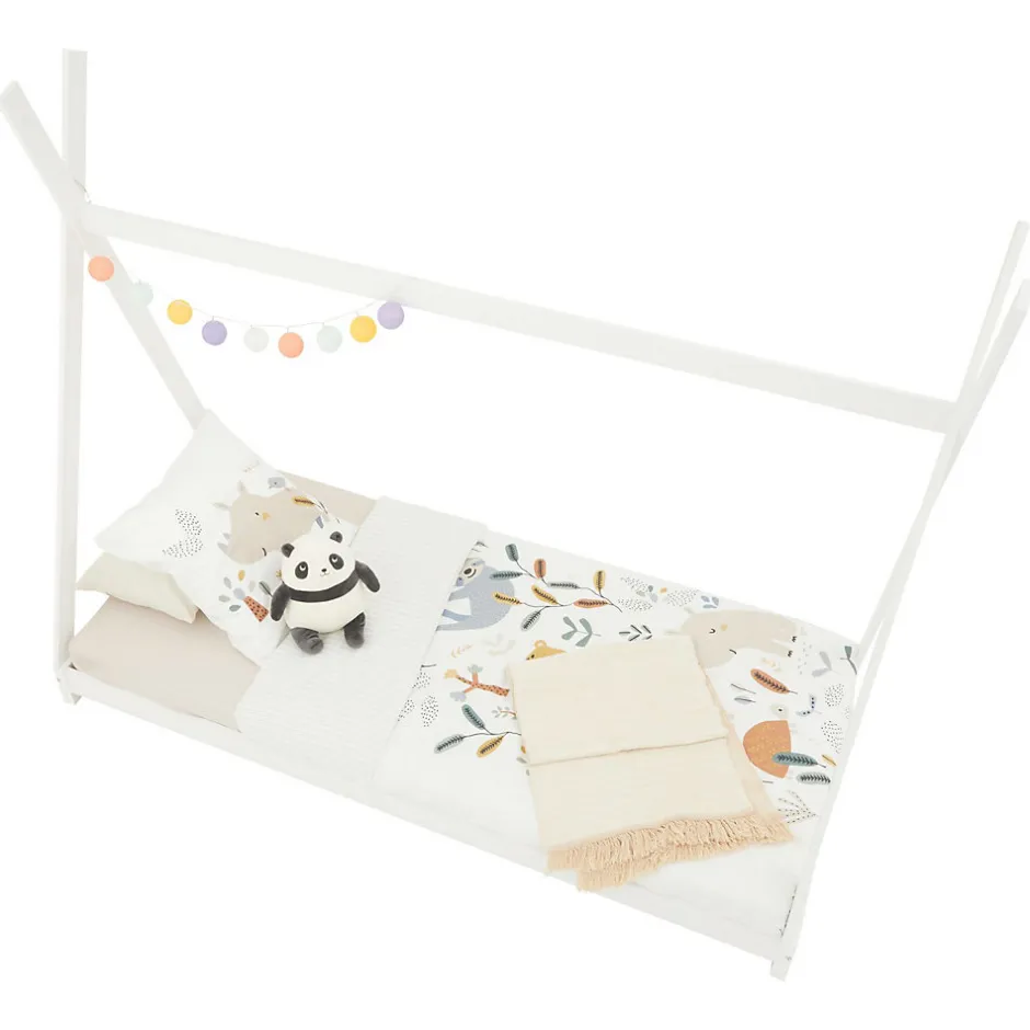 Enfant Idimex Lit enfant tipi ELIN, 90 x 190 cm en pin massif lasuré blanc