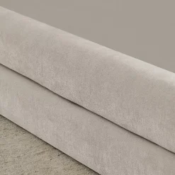 Blackcolors Lit enfant 90x200 cm, chenille, dossier confortable - beige Clearance
