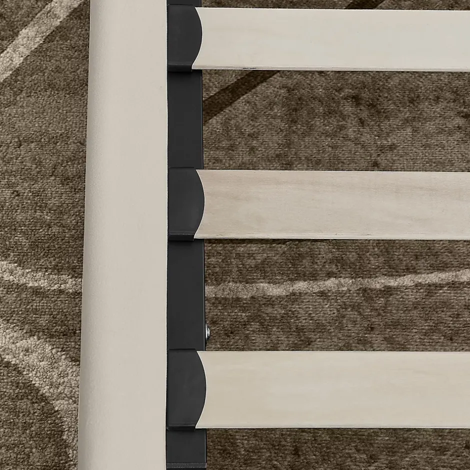 Blackcolors Lit enfant 90x200 cm, velours, dossier haut - beige Clearance