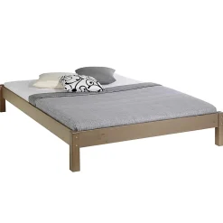 Idimex Lit futon TAIFUN, en pin massif, 140 x 190 cm, lasuré taupe Online