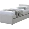 Vente-unique Lit gigogne 90 x 190 cm - Tissu - Beige - DORITALO Sale