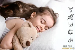 Htmeubles Lit gigogne blanc FIONA avec sommier et matelas - Elephant orange - 2 x 160 cm x 80 cm