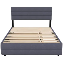 ProximaX Lit gigogne pour adulte et enfant 140 x 200cm & 90 x 190cm avec broche pour deux personnes et deux tiroirs, gris Best