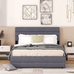 ProximaX Lit gigogne pour adulte et enfant 140 x 200cm & 90 x 190cm avec broche pour deux personnes et deux tiroirs, gris Best