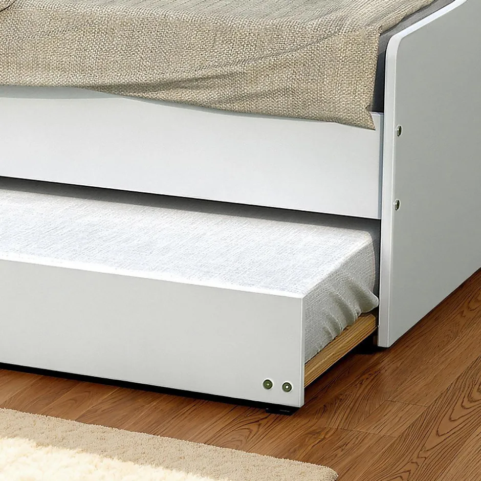 Bb Loisir Lit gigogne 90x200cm blanc SWITY Blanc inclus sommier et 1 tiroir lit Best