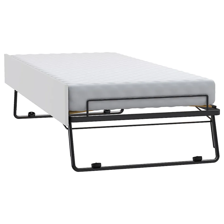 Petits-Meubles Lit gigogne 90x200cm sommier inclus Vox Young User Blanc Hot