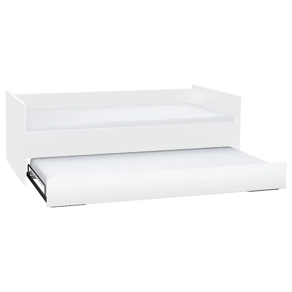 Petits-Meubles Lit gigogne 90x200cm sommier inclus Vox Young User Blanc Hot