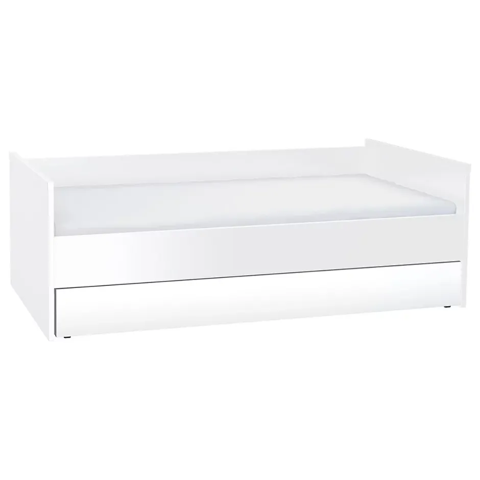 Petits-Meubles Lit gigogne 90x200cm sommier inclus Vox Young User Blanc Hot
