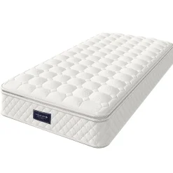 Gutent Lit hydraulique 90x200cm, Single, espace de rangement en tête de lit avec port usb et type c, lin, beige, avec matelas