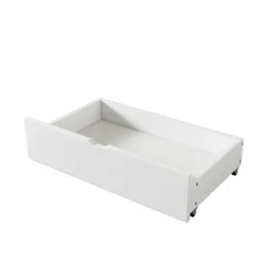Enfant Fortuna lai Lit individuel 90x200cm, avec tiroirs, Blanc