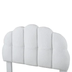 Generique Lit individuel 90x200cm, en laine polaire, Beige