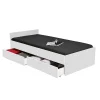 Weber Industries Lit KAPPA 90x190 + 2 tiroirs / Blanc