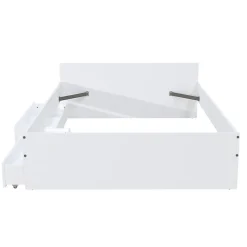 Weber Industries Lit KAPPA 140x190 cm + 2 tiroirs / Blanc