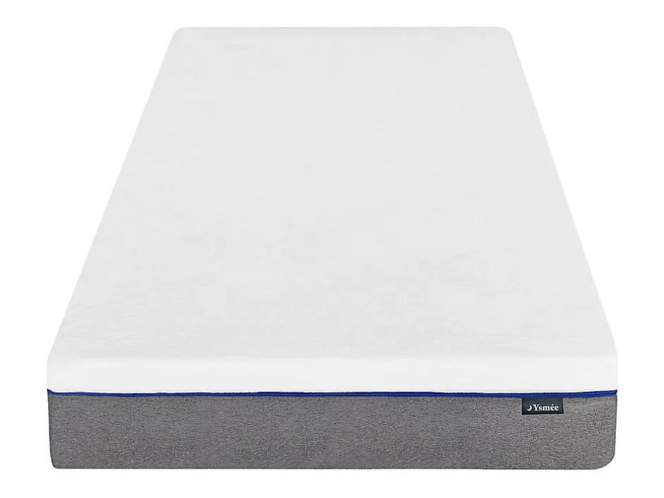 Vente-unique Lit électrique de relaxation tout plots + matelas mémoire de forme - 2 x 80 x 200 cm - Noir - HESIODE III de YSMÉE