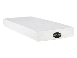 Vente-unique Lit électrique de relaxation tout plots + matelas mémoire de forme et bambou - 2 x 90 x 200 cm - Chêne - LYSIS III de NATUREA Discount