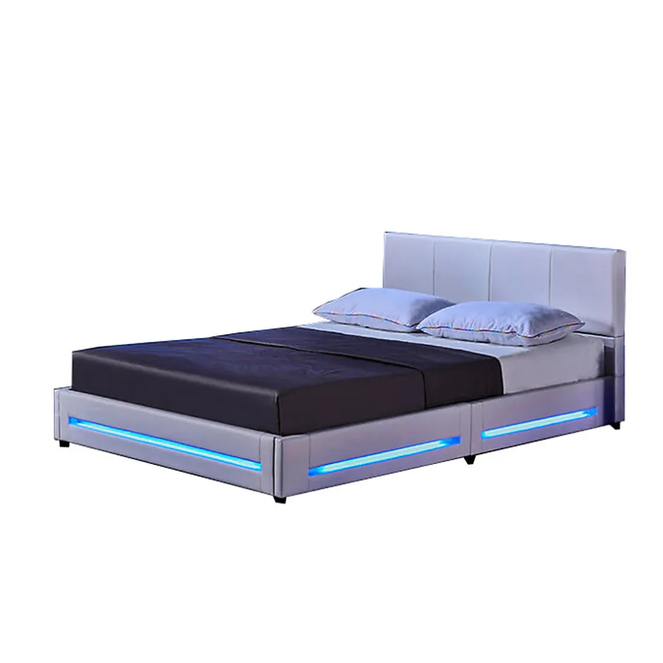 Brand Home Deluxe Lit LED ASTEROID blanc 160 x 200 cm Discount