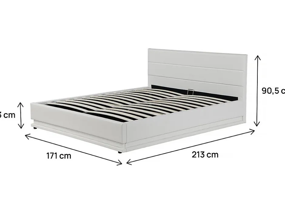 Habitat Et Jardin Lit LED avec coffre "Anastasia"