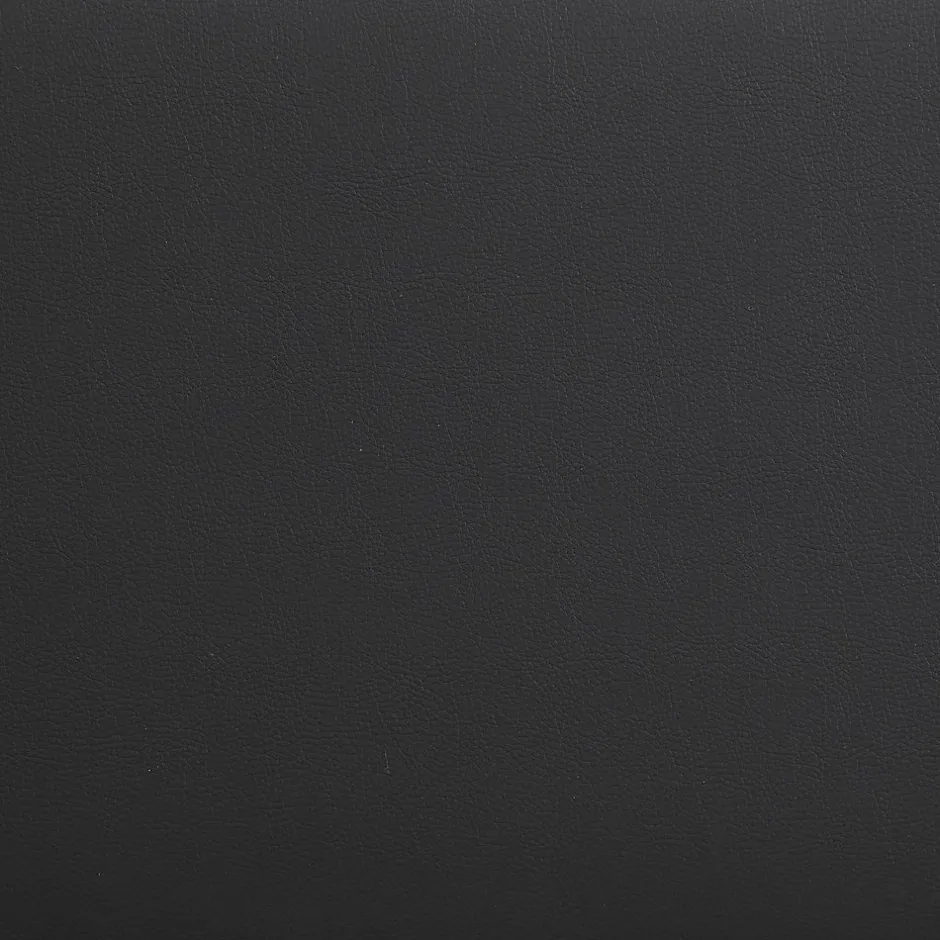 Idimex Lit LED simple EVAN 90x190 cm, avec sommier, revêtement en synthétique noir