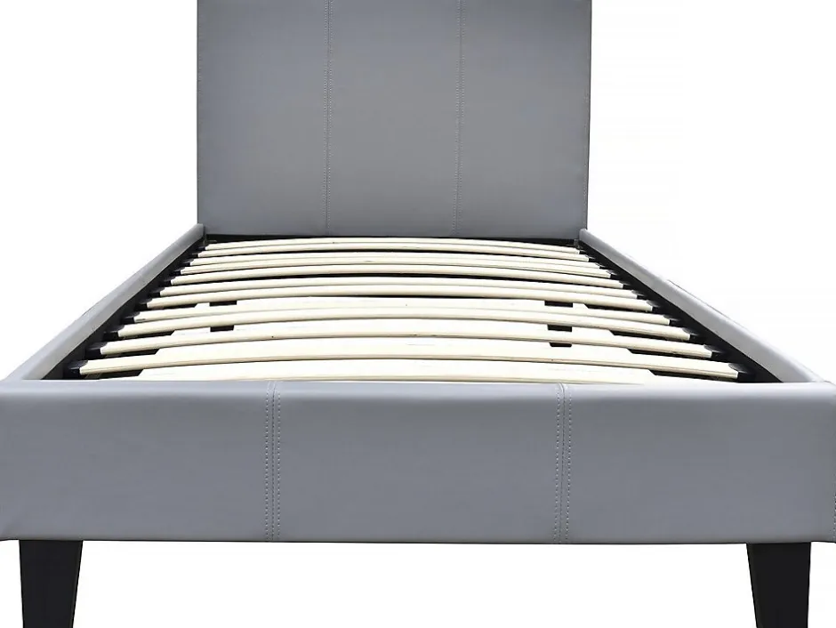 Habitat Et Jardin Lit "Lina" 90 x 190 cm Gris clair