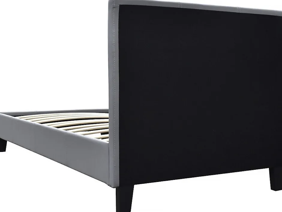 Habitat Et Jardin Lit "Lina" 90 x 190 cm Gris clair