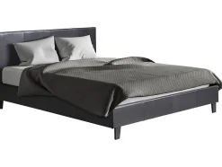Habitat Et Jardin Lit "Lina" 140 x 190 cm Noir Outlet