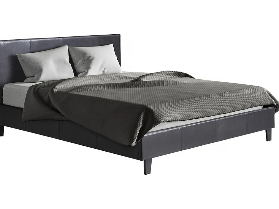 Habitat Et Jardin Lit "Lina" 140 x 190 cm Noir Outlet