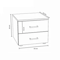 Weber Industries Lit LOFT 160x200 + 2 chevets + sommier + tête de lit / Noir Sale