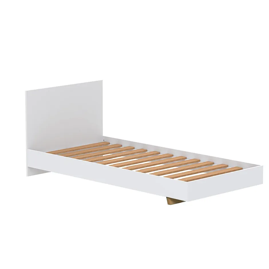 Weber Industries Lit LOFT 90x190 cm + sommier / Blanc New