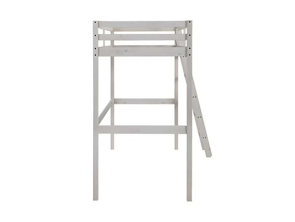 Vente-unique Lit mezzanine - 90 x 190 cm - Pin massif - Blanchi -GEDEON II Online