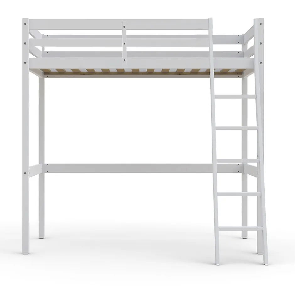 Weber Industries Lit mezzanine STUDIO 90x190 + 1 sommier / Blanc